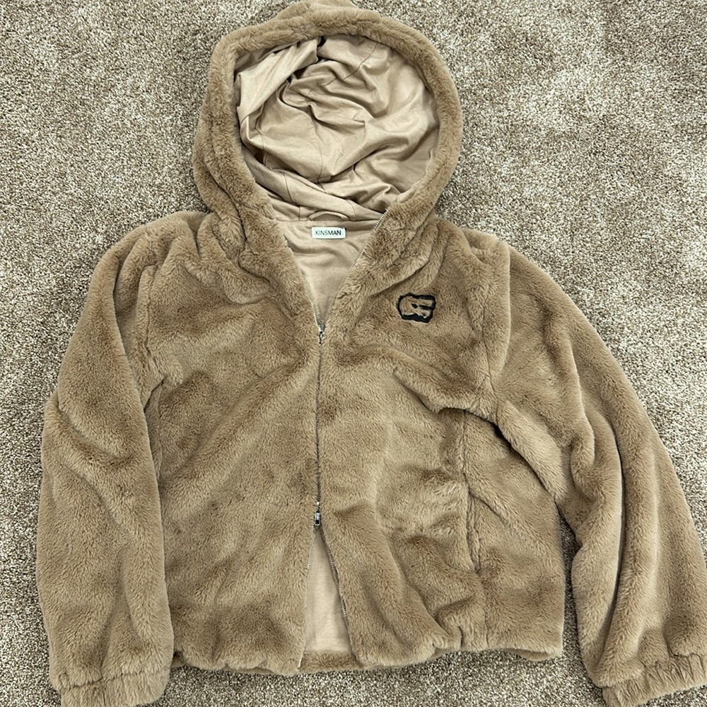 CycleBar Faux Fur Teddy Jacket XL NWOT